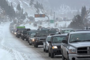 I-70 Snow traffic